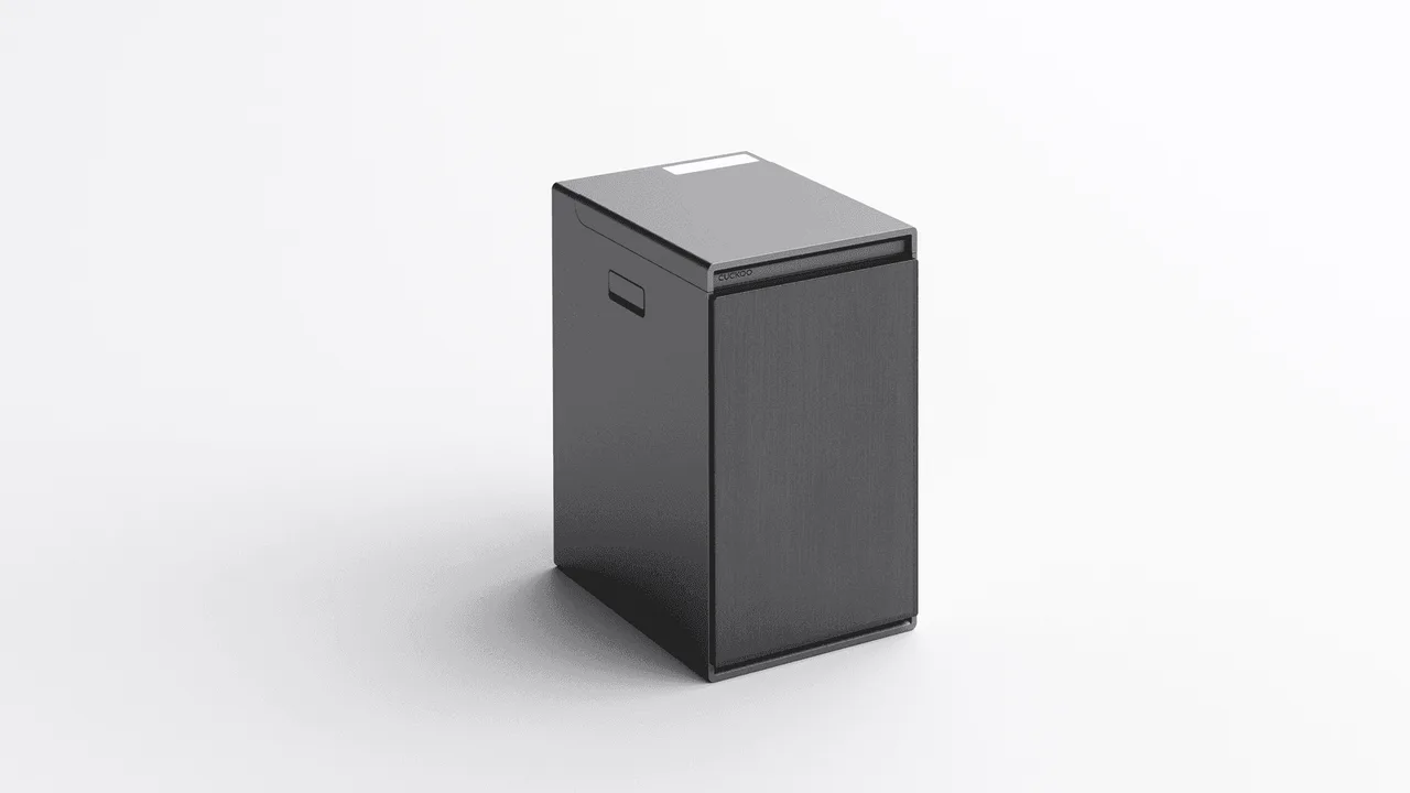음식물 처리기 콘셉트 상단 뷰