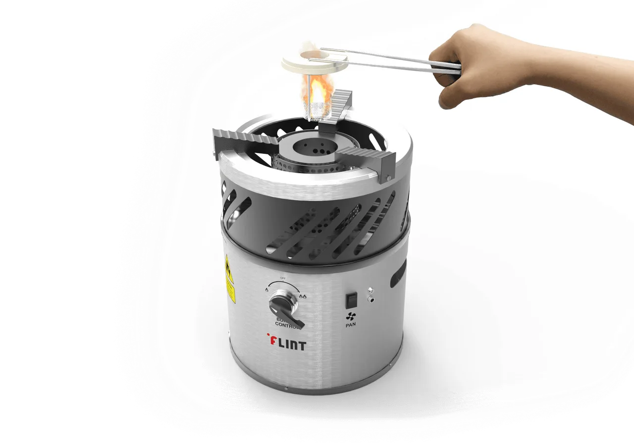 FLINT BIO CLEAN COOKSTOVE 상단 뷰