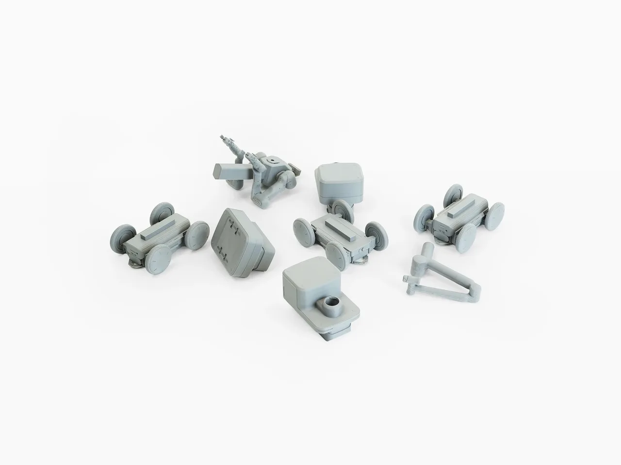 색과 재질을 걷어 낸 회색 스터디 모델